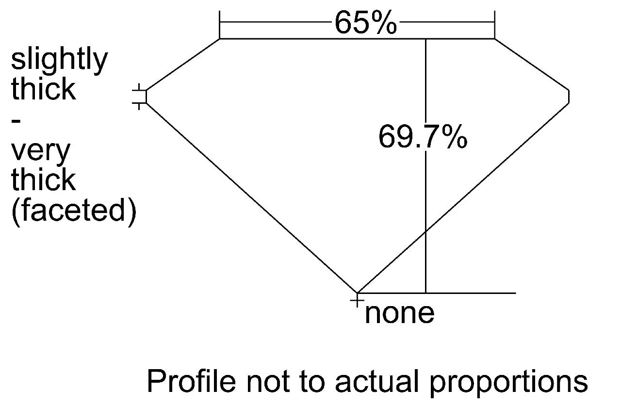 0.90ct D Vs2 Ex Ex Cushion Diamond